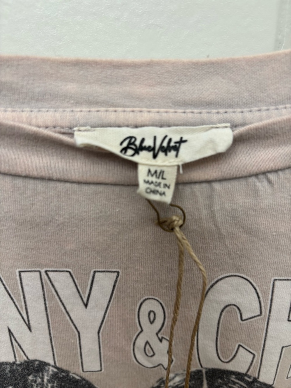 Sonny & Cher Graphic Tee in Dusty Pink - Picture 7 of 7